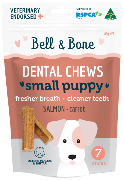 Bell and Bone Puppy Dental Chews Salmon -YourPetPA