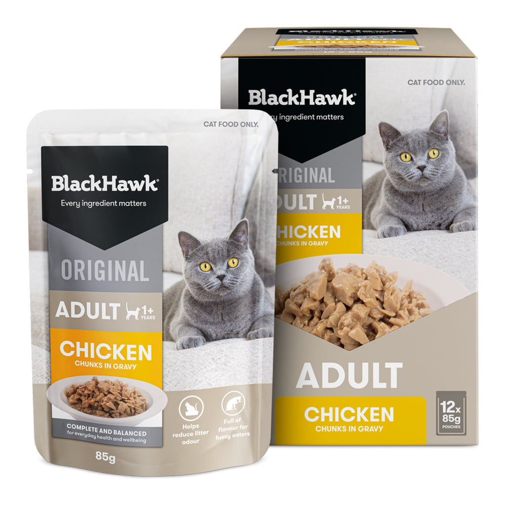 Black Hawk Chicken In Gravy Adult Cat Wet Food- PetPA