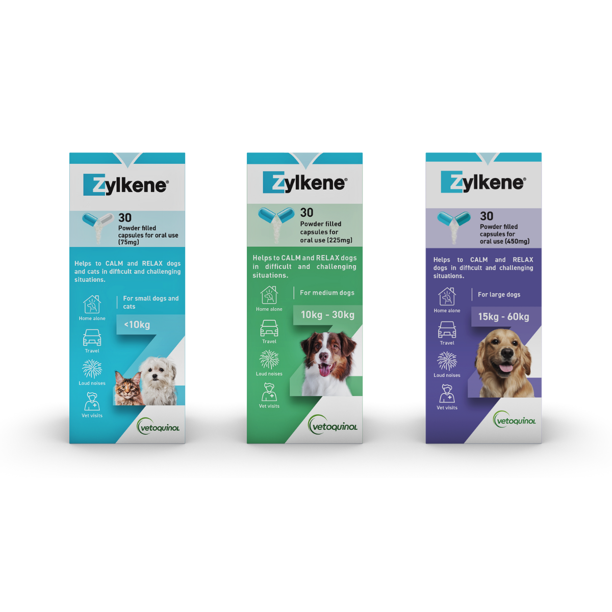 Zylkene Capsules for Dogs Cats (30's) - Main Image