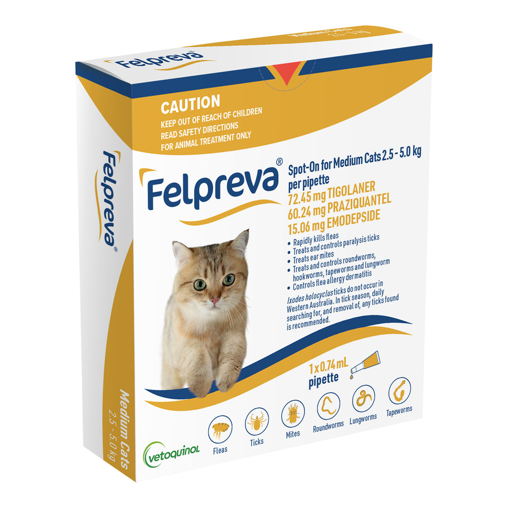 Felpreva Spot On Solution For Medium Cats 2.5kg-5kg- PetPA