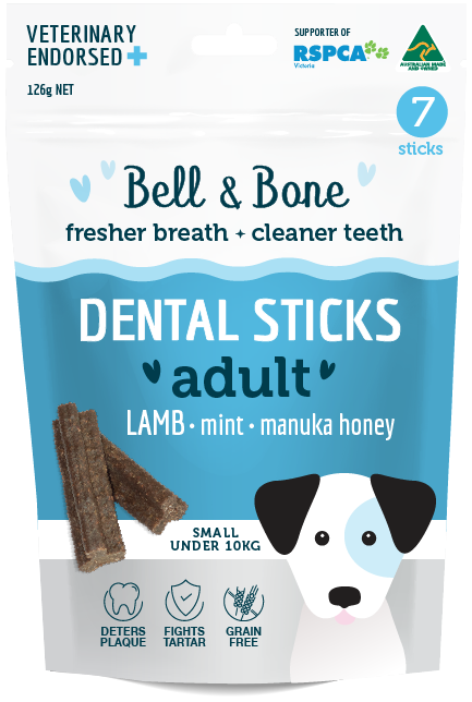 Bell and Bone Dental Sticks - Lamb, Mint and Manuka Honey Small- YourPetPA