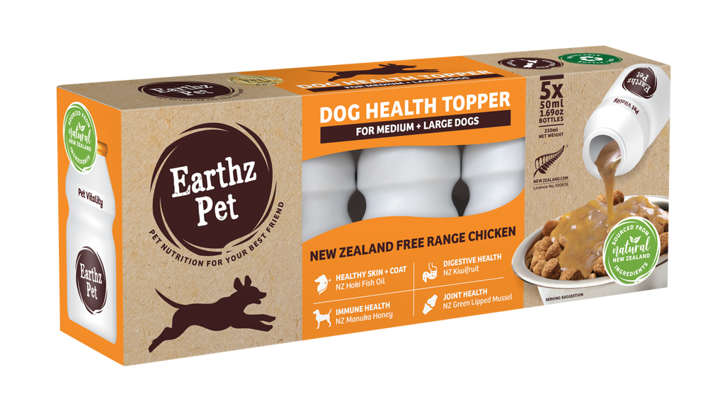 Earthz Pet Vitality M/L Dog Chicken Gravy Topper 5pack-Pet PA