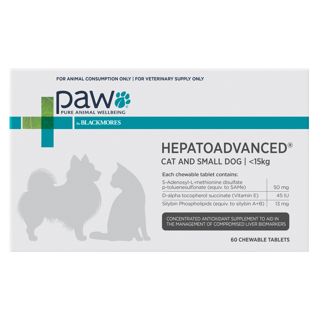 PAW Hepatoadvanced Small Dog & Cat <15kg 60 Chews