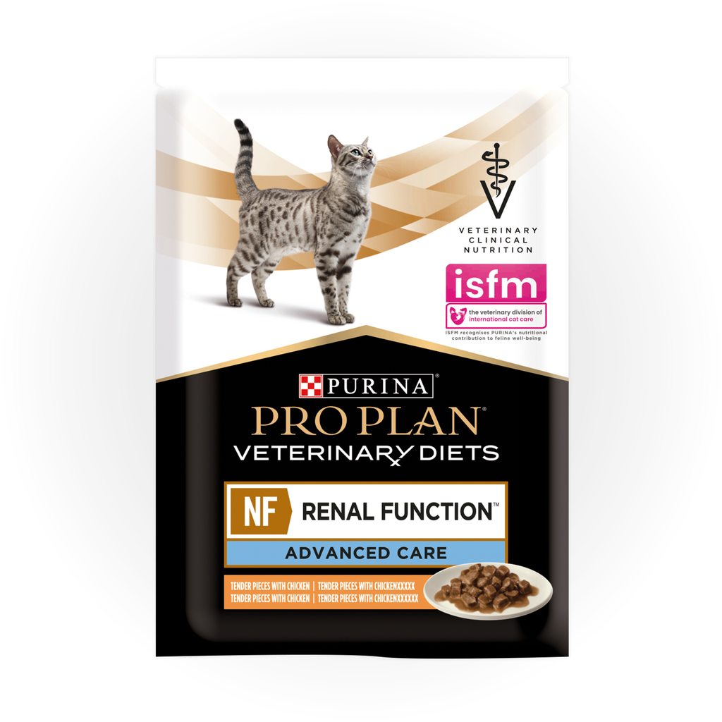 Pro Plan Veterinary Diets NF Kidney Function Advanced Care Feline 10 x 85g Pouch- Your PetPA