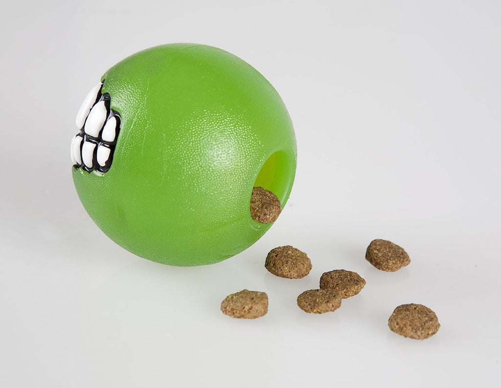Rogz Grinz Treat Ball Lime - Filled with Tempting Treats
