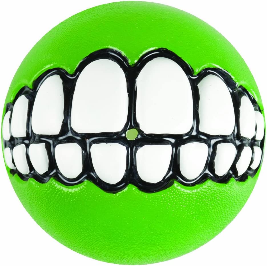 Rogz Grinz Treat Ball Lime - Close-Up Detail