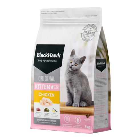 Black Hawk Chicken and Rice Kitten Dry Food pack- PetPA