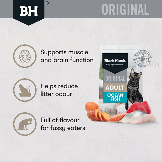Black Hawk Fish Adult Cat Dry Food benefits- PetPA