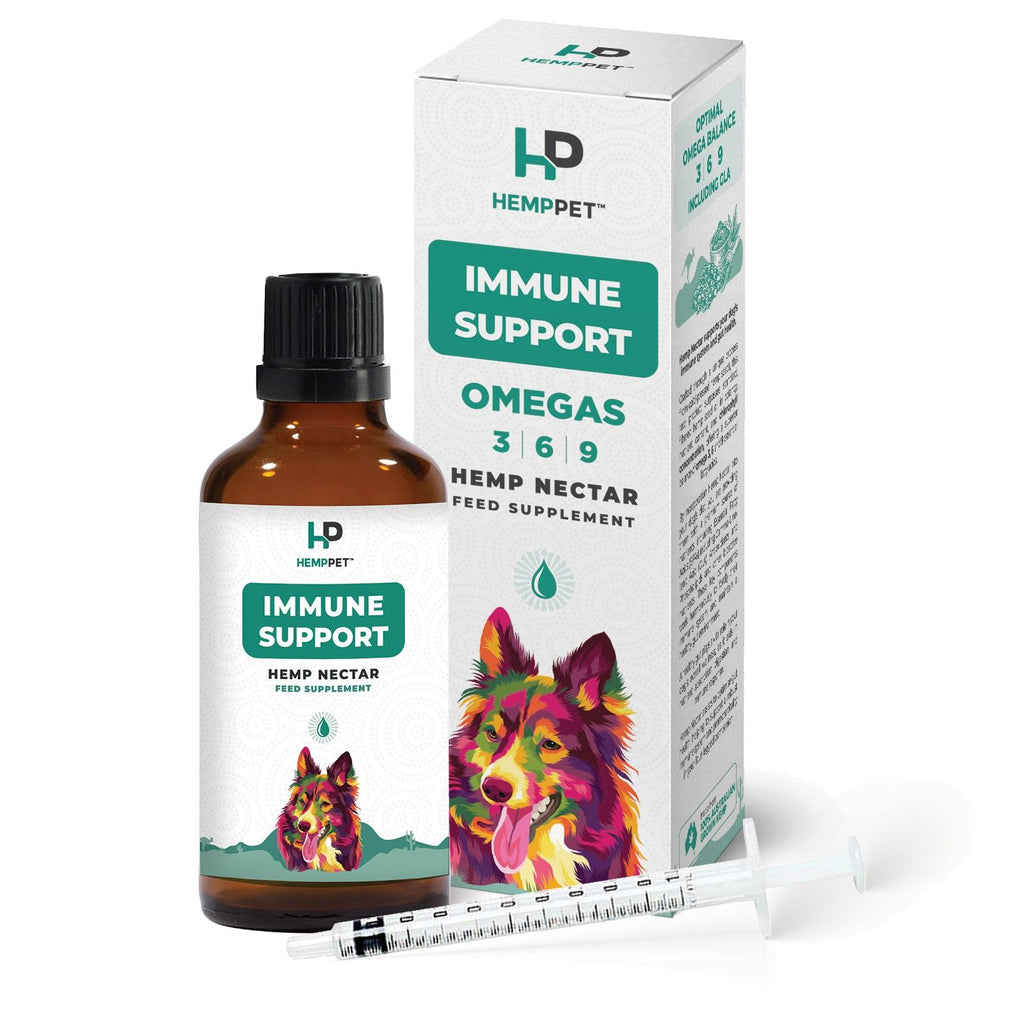 Hemp Pet Immune Support Nectar Oil For Dogs 100ml Set