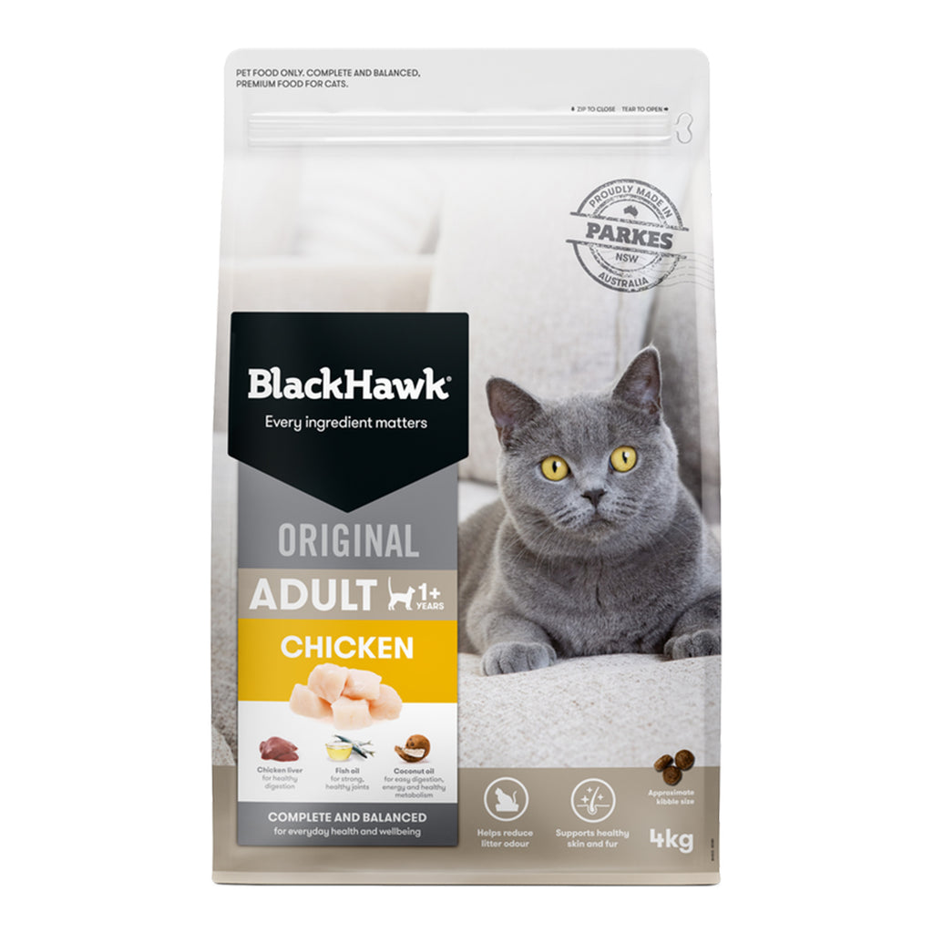 Black Hawk Chicken And Rice Adult Dry Cat Food 4kg- PetPA