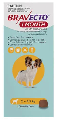 Bravecto very top small dog