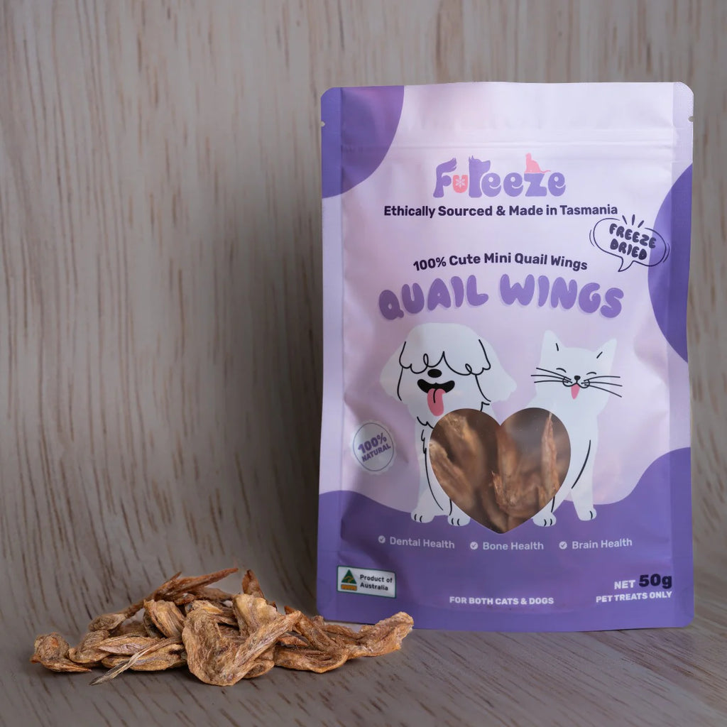 Fureeze Freeze Dried Quail Wings Treats For Dogs & Cats