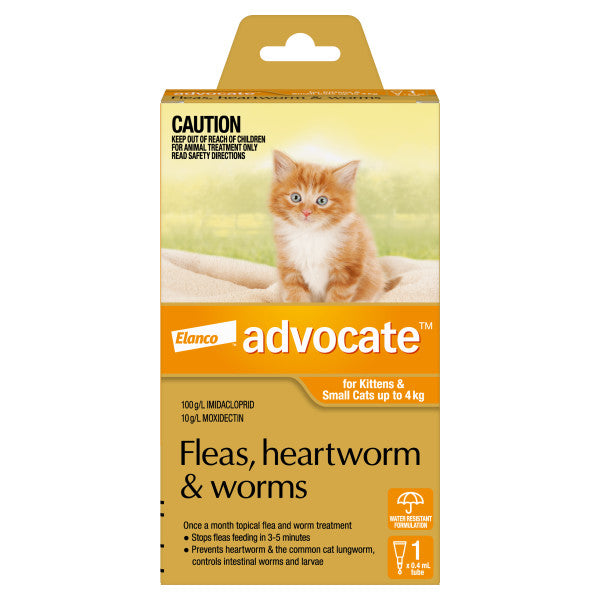 Advocate for Cats Flea and Worming Spot-On up to 4kg
