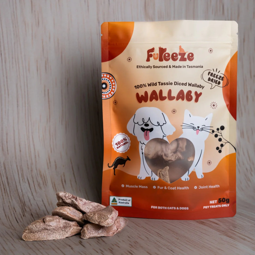 Fureeze Freeze Dried Wallaby Treats For Dogs & Cats 50g