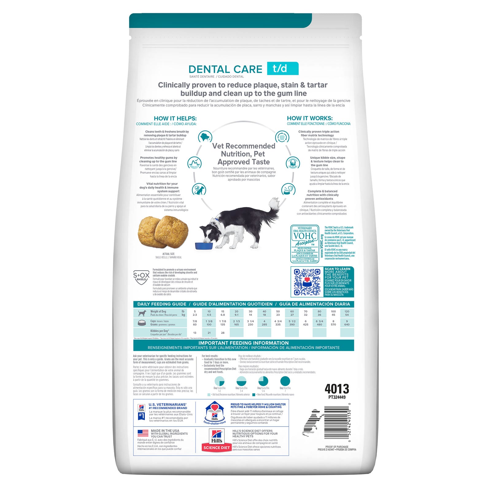 Hill's Prescription Diet T/D Dental Care Dog Dry Food