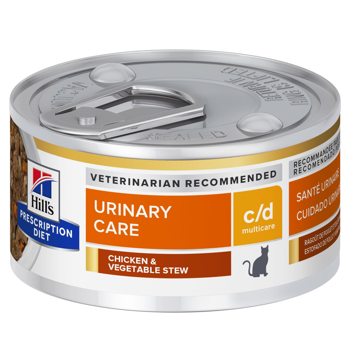 Hill's Prescription Diet C/D Urinary Care Cat Wet Food Chicken And Veget