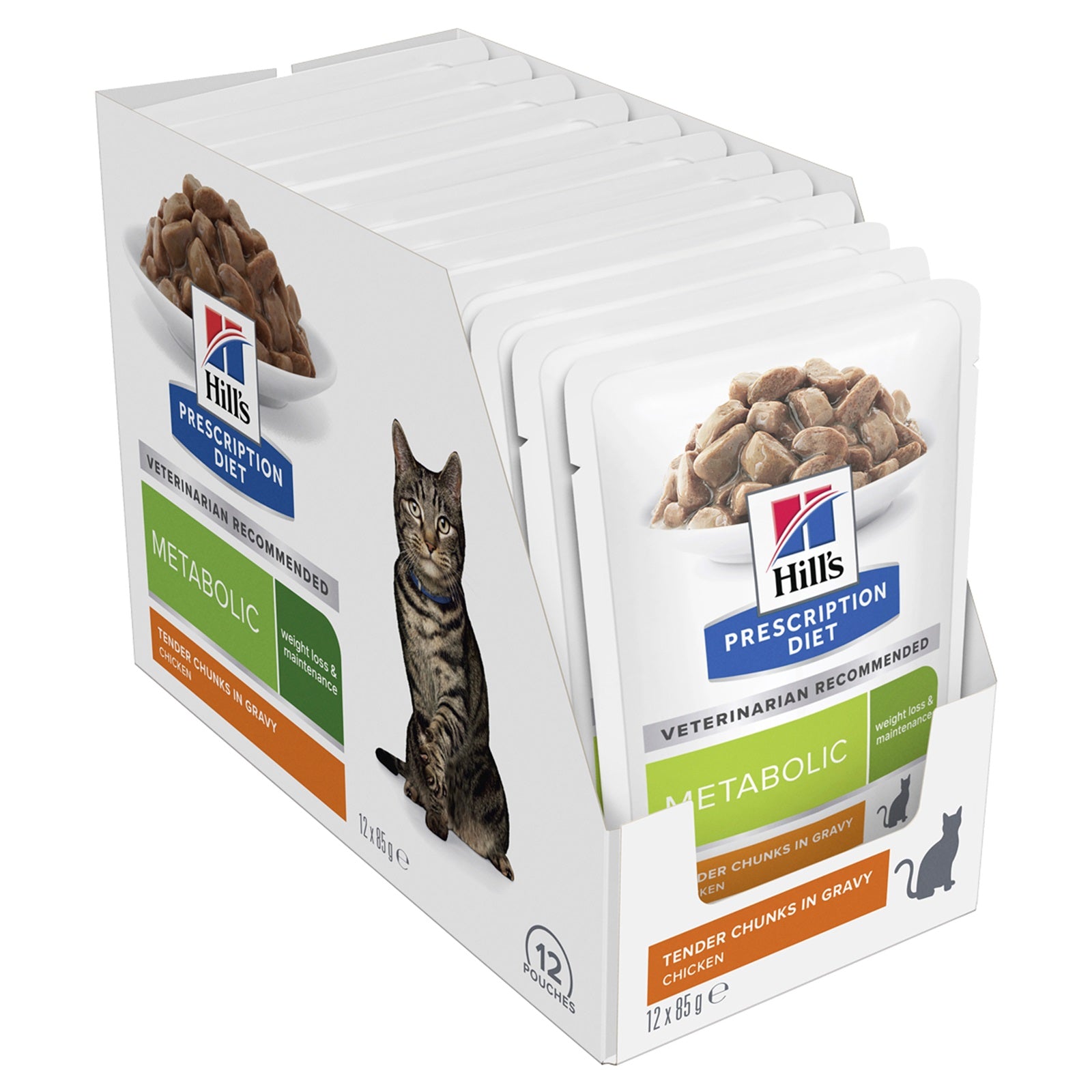 Hill's Prescription Diet Metabolic Cat Wet Food 86gm x 12 pouches