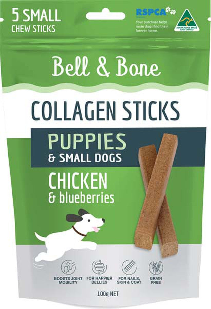 Bell and Bone Collagen Chew Sticks Chicken Small - YourPetPA