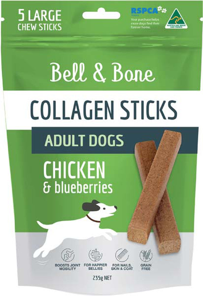 Bell and Bone Collagen Chew Sticks Chicken Large - YourPetPA