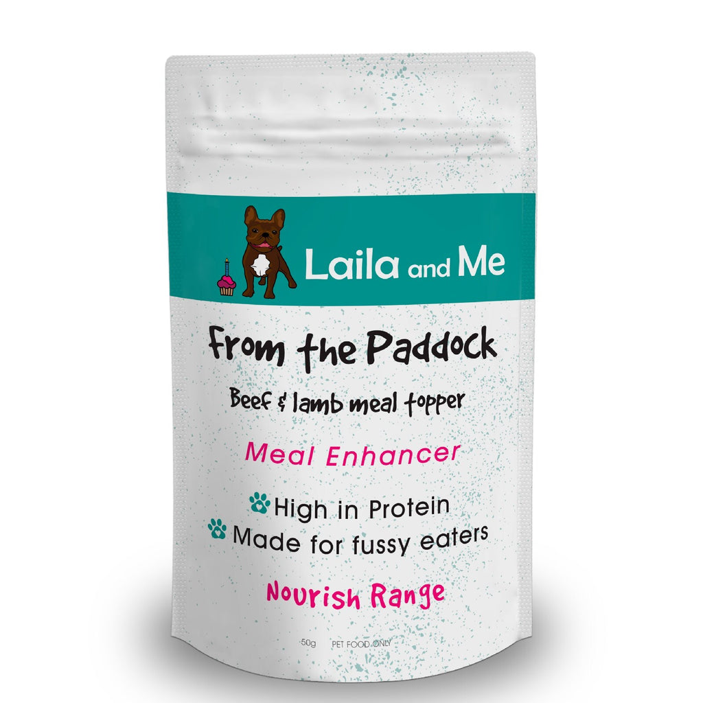 Laila & Me From the Paddock Beef & Lamb Powder Meal Enhancer for Cats & Dogs