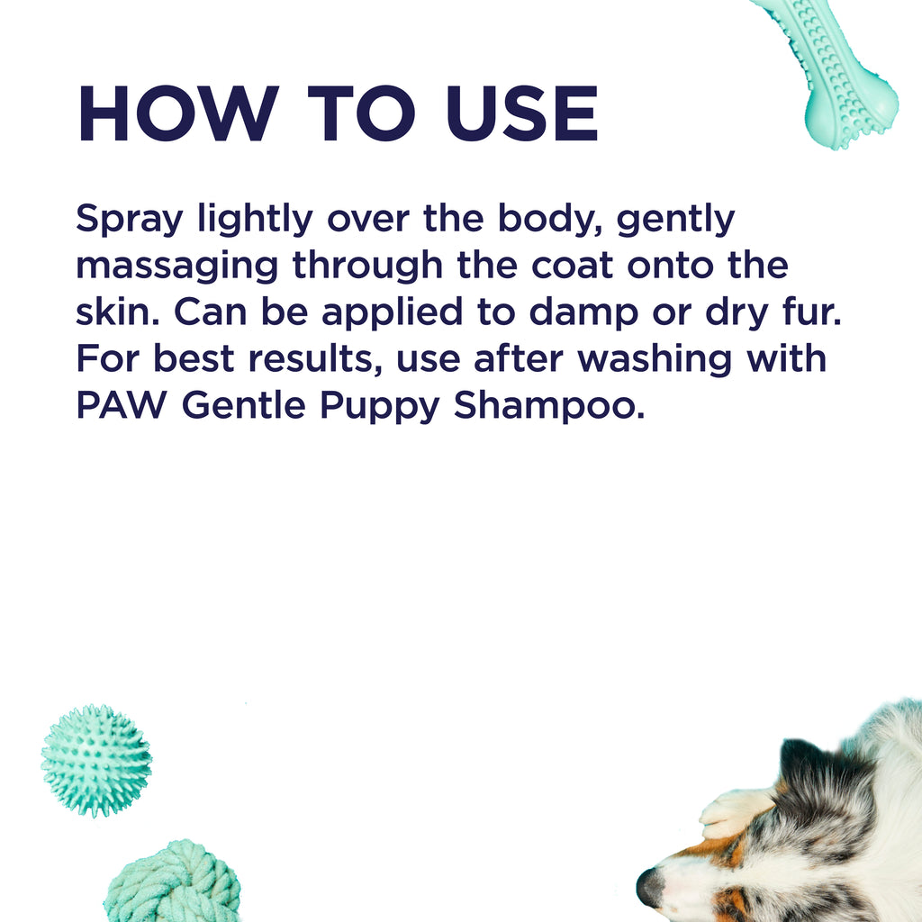 How to use PAW by Blackmores Gentle Puppy Conditioning Spray 