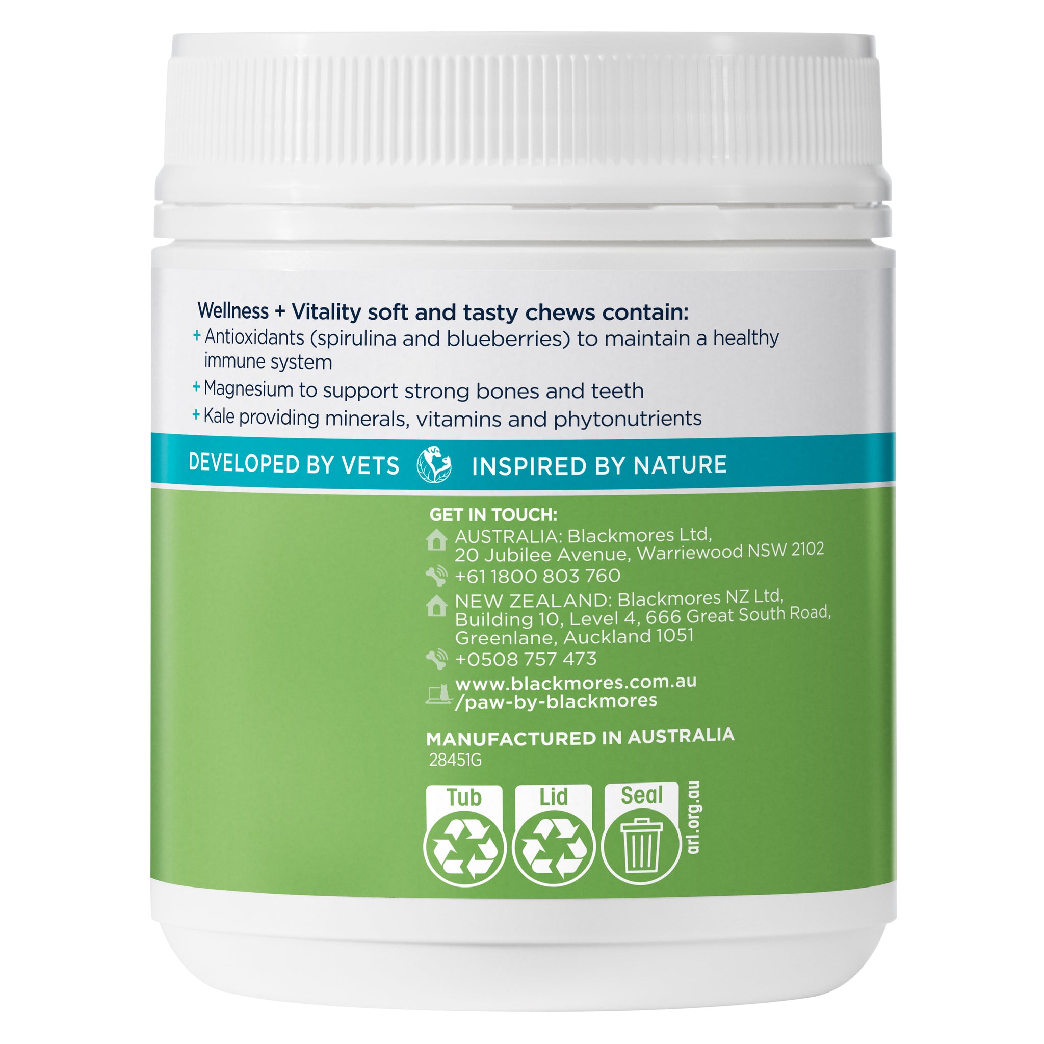 PAW Wellness and Vitality Multivitamin Dog 60 chews