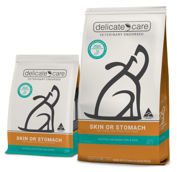 Delicate Care Skin or Stomach Ocean Fish Rice Dog Dry Food