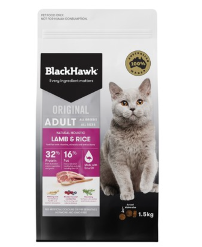 Black hawk dry cheap cat food