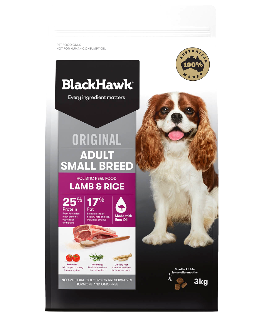 Black hawk top dog biscuits