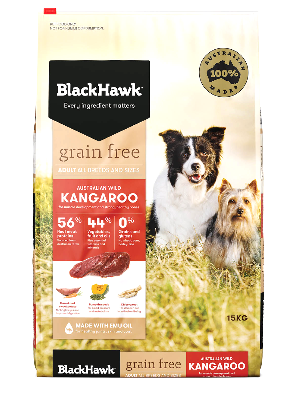 Black Hawk Grain Free Kangaroo Adult Dog Dry Food Your Pet PA