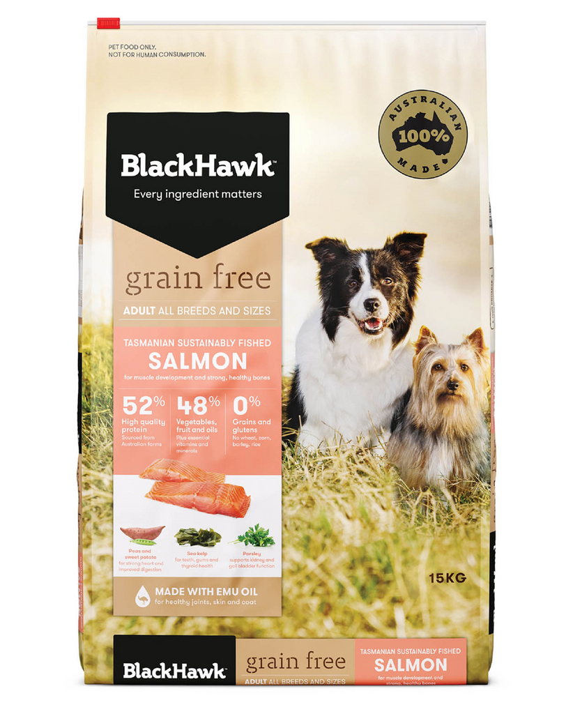 Black Hawk Grain Free Salmon Adult Dog Dry Food-YourPetPA