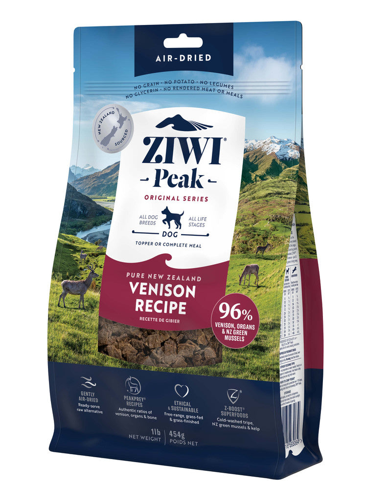 Ziwi Peak Venison Dog Food 454g Side Angle