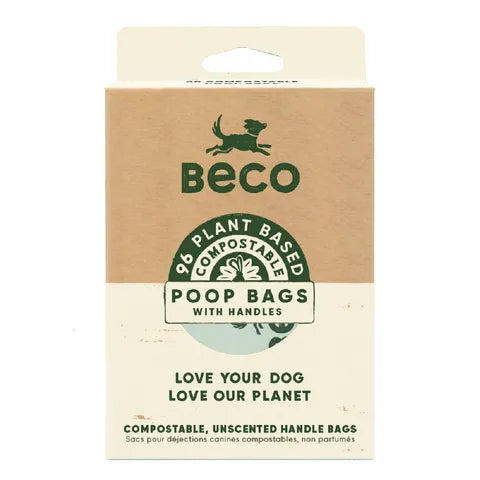 Beco Compostable Bags with Handles For Dogs 96PK-Your PetPA