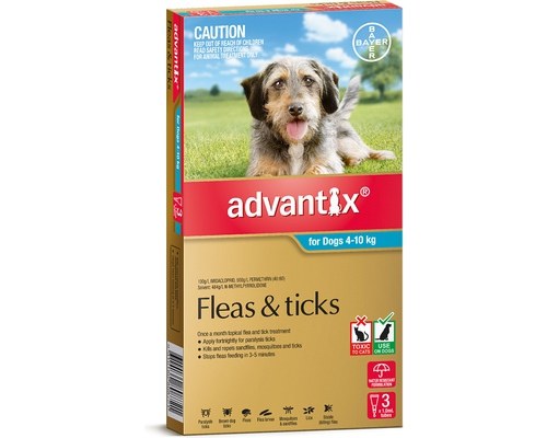 Advantix Dog Aqua 4-10kg 3 Pack- YourPetPA