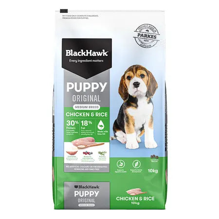 Black Hawk Medium Breed Puppy Chicken 10kg-YourPetPA