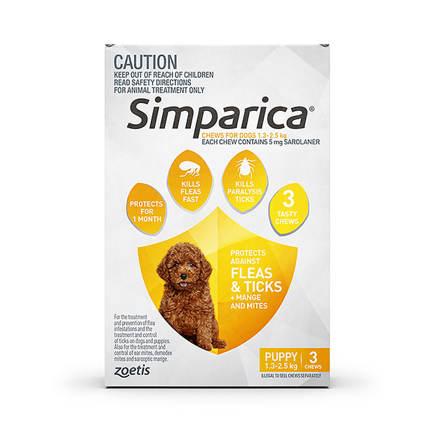 Simparica for small store dogs